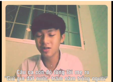 Nam sinh đưa văn học, địa lý, lịch sử vào bản rap hướng về biển Đông